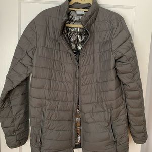 Mens gray Columbia Slope Edge Jacket, size small.